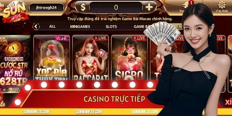 Casino trực tuyến với Dealer thực tế đẳng cấp